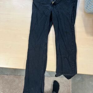 H&M Slim Straight Black Jeans - Classic Fit